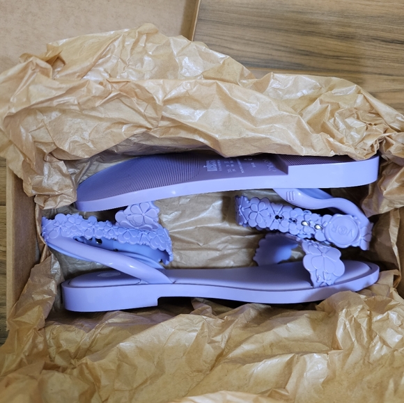 Melissa Wave Blossom + Viktor And Rolf Sandals, lilac,size US 8 - Picture 9 of 9